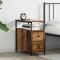 Dulap de noapte 2 pcs Lemn vechi 30 x 60 x 60 cm Lemn compozit
