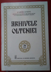 REVISTA ARHIVELE OLTENIEI NR. 36 /2022 : numar aniversar (1922-2022) foto