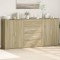 Gossi dulapuri, 3 buc., stejar sonoma, 60x31x84 cm, lemn prelucrat