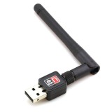 Cumpara ieftin Adaptor WiFi 150Mbps mini,cu antena,USB 2.0,802.IIN Lan,Retea