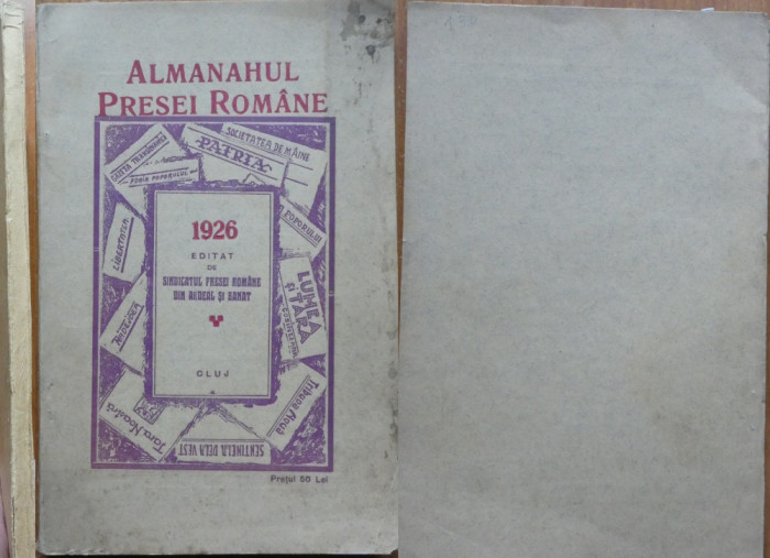 Almanahul Presei Romane pe 1926 , Cluj , 1926