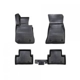 Covorase Auto Cauciuc Tip Tavita BMW i4 2022-2024 Negre ALM - Set Fata+Spate, Margine Inalta