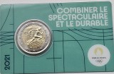 2 euro 2021 Franta, Olympic Games, Paris 2024, No76413, Bunc, Coincard, km#2495