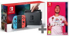 Consola NINTENDO Switch (Joy-Con Neon Red/Blue) + FIFA 20 foto