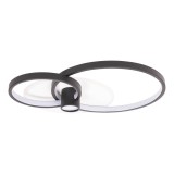 Plafoniera Horus LED 65W IP20, negru+auriu, Erste