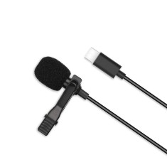 Microfon tip lavalieraXO-MKF 02 cu conector Type-C si sistem de prindere clip-on foto