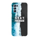 Husa compatibila cu Oppo A73 model Stay Focused, Silicon, TPU, Viceversa, Transparent, Carcasa