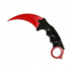 Cutit Karambit rosu 18.5 cm foto