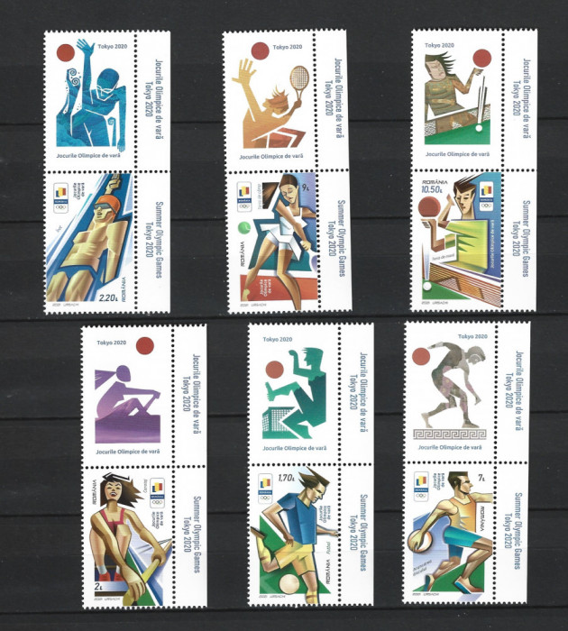 ROMANIA 2021 - OLIMPIADA TOKYO 2020, VINIETA 2, MNH - LP 2331