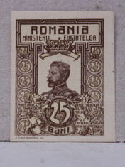 BANCNOTA 25 BANI , NECIRCULATA , EMISA IN 1917 foto