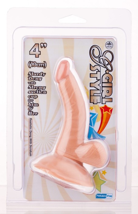 Mini Dildo Realistic G-Girl Style, Natural, 10 cm