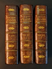 1875 Carte de GOSPODARIE 2700 pag 2000 figuri Legatura Piele Menaj Bucatarie Agricultura Zootehnie Apicultura Plante Medicina Meteorologie Lb Franceza