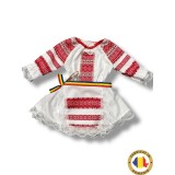 Cumpara ieftin Rochita Traditionala fetite cu brau Tricolor - TDPITI18