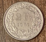 C50 - Moneda foarte veche - Elvetia - 2 franci - 1974