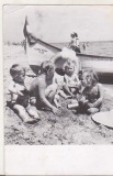 Bnk cp Vasile Roaita - Copii la plaja - uzata, Circulata, Eforie, Printata