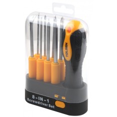 Set de 9 surubelnita interschimbabile Cr-V, Tolsen