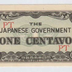 Filipine, One Centavo 1942_Ocupație japoneză_a UNC_serie liniara PT