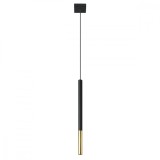 Lampă suspendată MOZAICA 1 negru/golden, Sollux Lighting