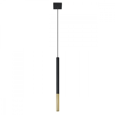 Lampă suspendată MOZAICA 1 negru/golden, Sollux Lighting foto