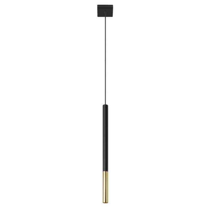 Lampă suspendată MOZAICA 1 negru/golden, Sollux Lighting