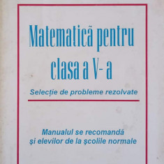 MATEMATICA PENTRU CLASA A V-A. SELECTIE DE PROBLEME REZOLVATE-N.N. HARTAN