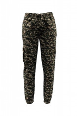 Pantaloni barbati Game Technical Apparel Jogger Digital Woodland Verde S foto