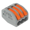 Clema conector pentru toate tipurile de conductori 3x max 4mm Wago 222-413