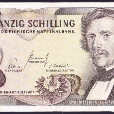 Bancnota Austria 20 Schilling 1967 (1968) - P142 XF