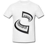 Tricou &quot; Keyboard piano &quot;