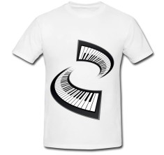 Tricou &amp;quot; Keyboard piano &amp;quot; foto