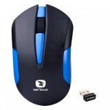 Cumpara ieftin Mouse Serioux wireless, Drago 300, 1000dpi, albastru, baterie AAinclusa, receptor
