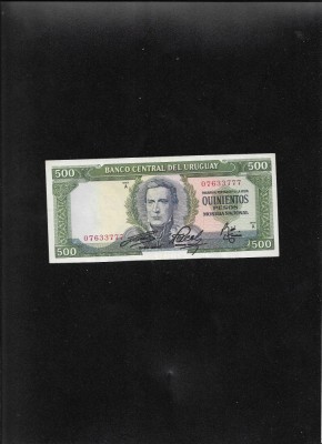 Uruguay 500 pesos 1967 seria07633777 foto