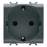 Priza schuko standard german 2M Gewiss Chorus negru GW12241