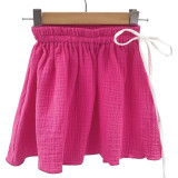 Fustita de vara pentru fete, din muselina, Pink Pop, 116-122 cm (6-7 ani), Too