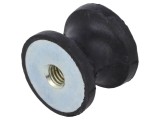 Atenuator de vibraţii M8 30mm din gumă - 597N
