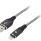 Cablu USB Lightning 1m Negru