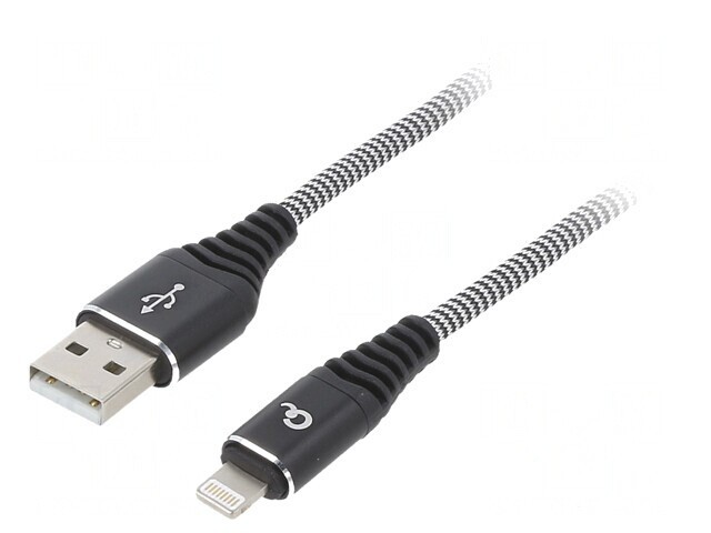 Cablu USB Lightning 1m Negru