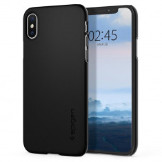 Husa slim Spigen Thin Fit iPhone XS Max Matte Black foto