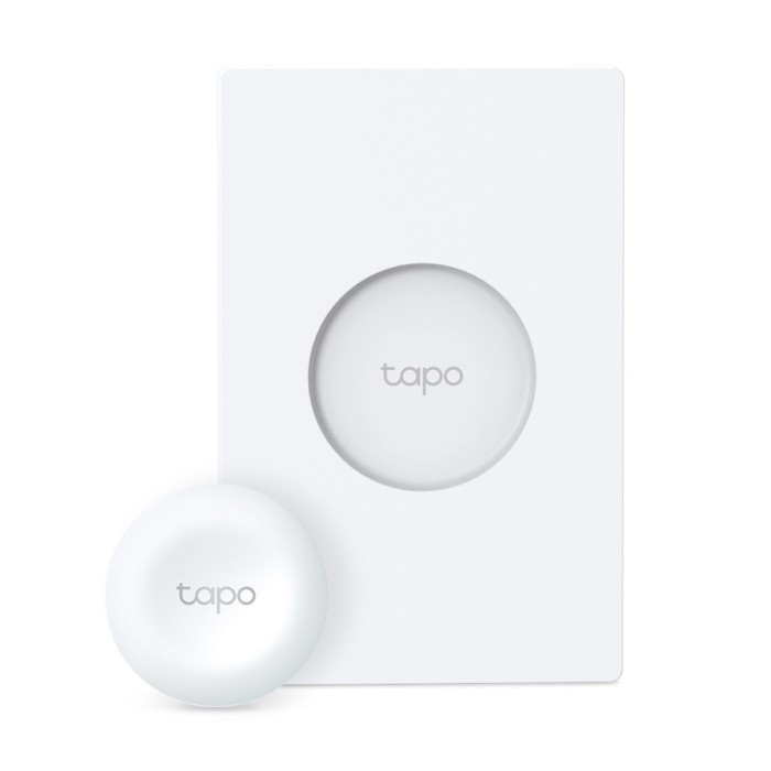 INTRERUPATOR inteligent TP-LINK, necesita hub Tapo H100 pentru functionare, 1 comutator, programare prin smartphone aplicatia Tapo, 1 x baterie CR2032