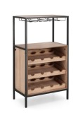 Suport sticle vin, pahare Isaac 51x30x91 cm