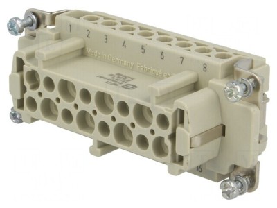 Conector HDC Inserturi Contact Mamă Han Ex 16 PE foto