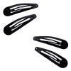Set Clame Păr, Metalice, Lungime 5cm, Culoare Negru, 4 Bucăți, Oem