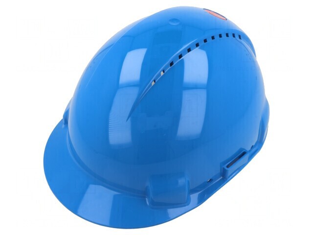 Cască de protecție ventilată albastră 53-62mm