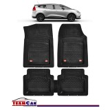 Covorase Auto TeamCar&reg; Tip Tavita Compatibile Renault Grand Scenic IV (2016-2024) Negru Material Rezistent, Cauciuc