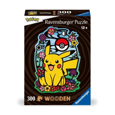 Ravensburger - Puzzle lemn Pikachu 300 piese foto