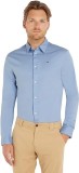 Cumpara ieftin Camasa Barbati Tommy Hilfiger Maneca Lunga, Slim/Classic Fit, Bumbac, Guler, Albastru, Marimea XL