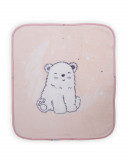 Paturica pentru infasat Baby Wrap Polar Bear Pink, Kikkaboo