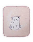 Paturica pentru infasat Baby Wrap Polar Bear Pink