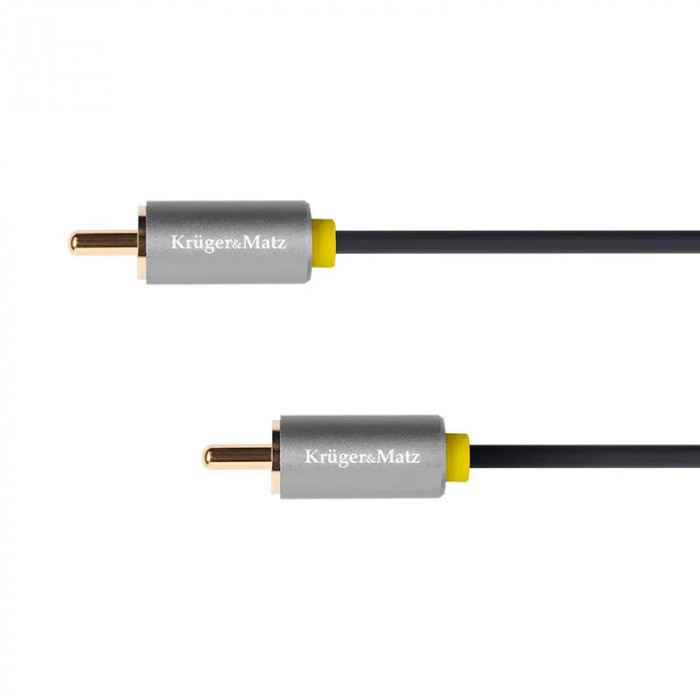 Cablu Kruger&amp;Matz Basic 1RCA - 1RCA 0.5 m