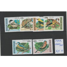 Togo 1999 - Mi 2955/60 - Fauna, pasari